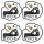 4x Carburetor Repair Kit CAB-Y34 for Yamaha VMX-12 1200 Vmax # 1985-2002