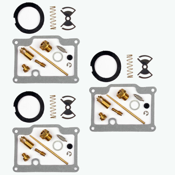 3x Carburetor Repair Kit Full Set for Kawasaki H1 500 # 1969-1975