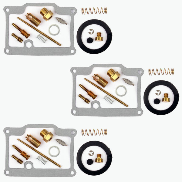 3x Carburetor Repair Kit Full Set for Kawasaki H2 750 # 1972-1975