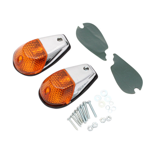 UNIVERSAL Motorrad-Verkleidungsblinker 12V 23W DECO Flush Mount