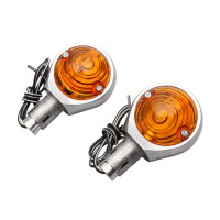 Ochsenaugen Paar Blinker Lenkerendenblinker ALU poliert...