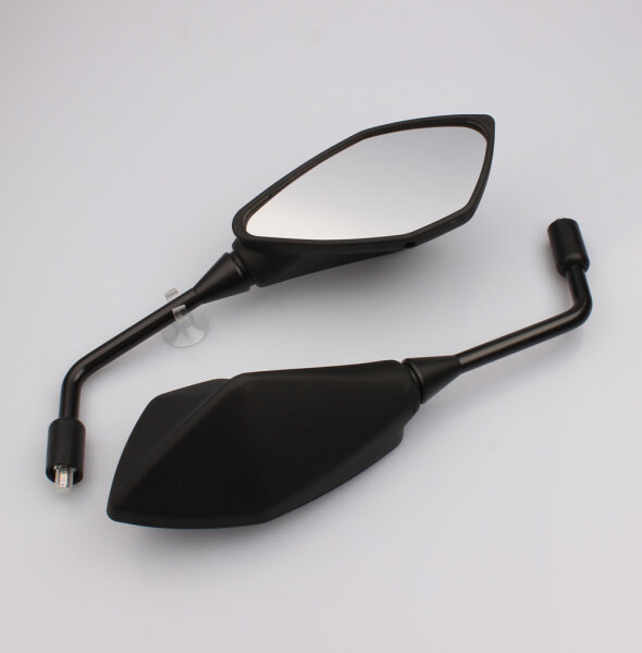 Paire de rétroviseurs noirs pour Kawasaki KLE 300 Z 800 900 Z H2 1000