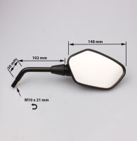Espejo par negro para Honda CRF 450 1000 GL 1000 NC 700...