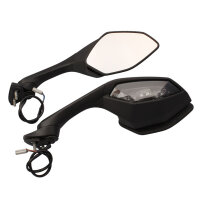 Paire de rétroviseurs noirs pour Yamaha YZF-R1 1000 YZF-R6 600