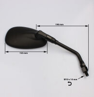 Mirror pair black for Yamaha XSR 700 # 2016-2021 # B34-F6290-00 B34-F6280-00