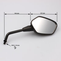 Mirror pair black for Honda CB 1000 R /RA # 11-16 # 88210-MFN-305 88220-MFN-305