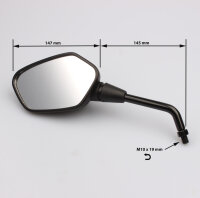 Mirror pair black for Honda CB 1000 R /RA # 11-16 # 88210-MFN-305 88220-MFN-305