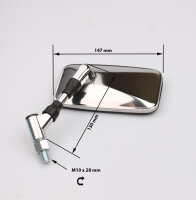 Paire de rétroviseur pour Yamaha XVS 650 A Drag Star 5BN-26290-20-00