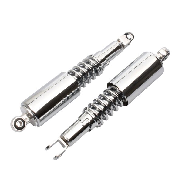 Adjustable chrome shock absorber pair for Honda CB 350 K # 1968-1973