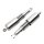 Adjustable chrome shock absorber pair for Honda CB 350 K # 1968-1973