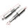 Adjustable chrome shock absorber pair for Honda CB 350 K # 1968-1973