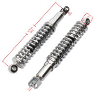 Par de amortiguadores ajustables cromados para Honda CB 500 72-77 CB 550 77-78