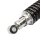 Adjustable chrome/black shock absorber pair for Suzuki TS 185 ER  # 1979