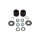 Set di viti e gomma 12 pezzi per Honda CB 350 400 550 650 750 Four