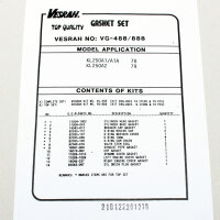 Motor Dichtsatz Dichtungssatz komplett für Kawasaki...