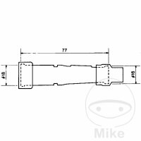 Zündkerzenstecker NGK SD-01 F schwarz