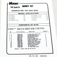 Motor Dichtsatz Dichtungssatz komplett für Kawasaki...