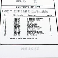 Engine gasket set complete for Kawasaki Z 550 H GP (KZ550H) 82-83