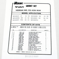 Motor Dichtsatz Dichtungssatz komplett für Kawasaki...