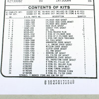 Ensemble complet de joints moteur pour Kawasaki Z 1300 A1-A5 79-83