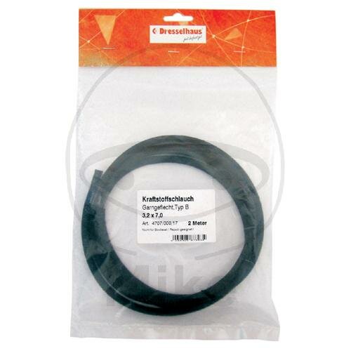 Fuel hose yarn coated 3,5x7,5mm 2m