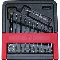 JMP ratchet ring wrench open-end wrench set 12 pieces,...