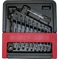 JMP ratchet ring wrench open-end wrench set 12 pieces,...