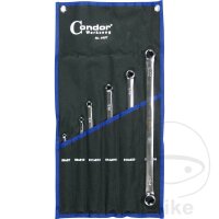 Condor double ring wrench set long E6 - E24, 6 pieces