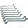 JMP double ring wrench set 6 - 22 mm cranked, 8 pieces