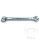 Llave de doble anillo HAZET llave para latiguillos de freno abierta 8 x 10 mm