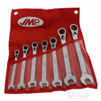 JMP ratchet ring wrench open-end wrench set 7 pieces,...