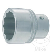 HAZET Stecknuss Steckschlüssel 12-Kant 65 mm Antrieb...