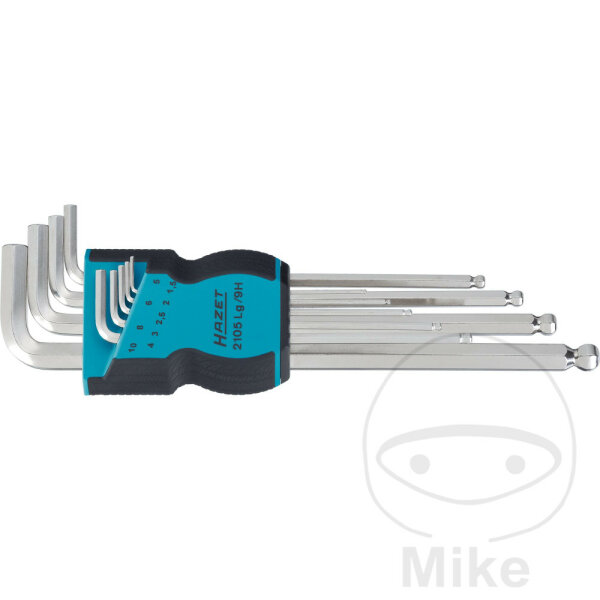 HAZET offset screwdriver set screwdriver hexagon socket 1.5-10 mm ball head
