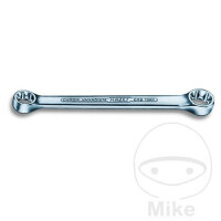 HAZET Double ended ring wrench E6 x E8 TORX straight