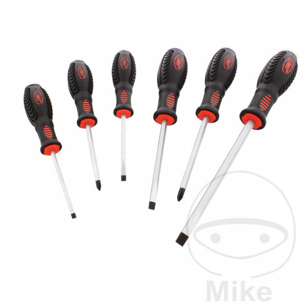 JMP screwdriver set slot phillips 6 pieces with impact cap