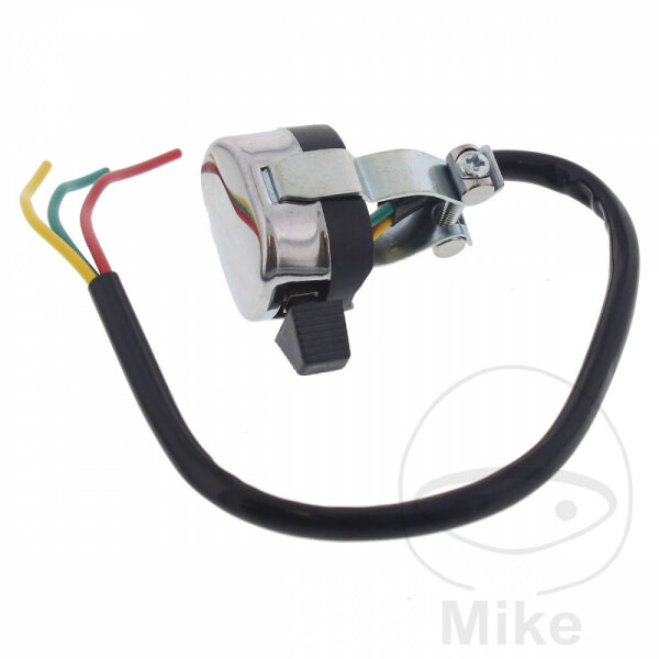 Universal chrome turn signal switch for 22 mm handlebars with cable