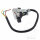 Universal chrome turn signal switch for 22 mm handlebars with cable