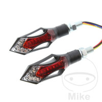 Blinkleuchte Paar mit Bremslicht und Rücklicht M8 Anschluss LED
