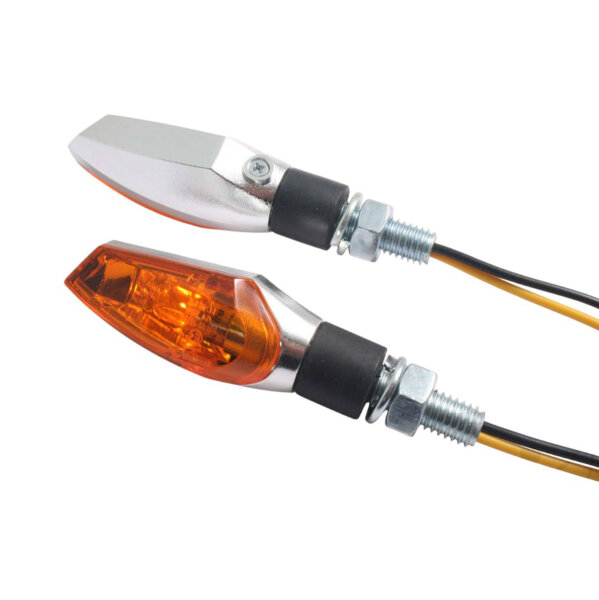 Par de mini indicadores Beam e-mark 12V 6W conector M8