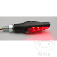 Paire de mini-clignotants JMP RELEASE rouge marque de conformité LED 12V 2W raccord M8