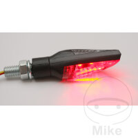 Paire de mini-clignotants JMP RELEASE rouge marque de conformité LED 12V 2W raccord M8