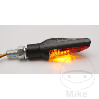 Paire de mini-clignotants JMP RELEASE rouge marque de conformité LED 12V 2W raccord M8
