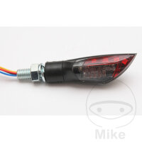Paire de mini-clignotants JMP RELEASE rouge marque de conformité LED 12V 2W raccord M8
