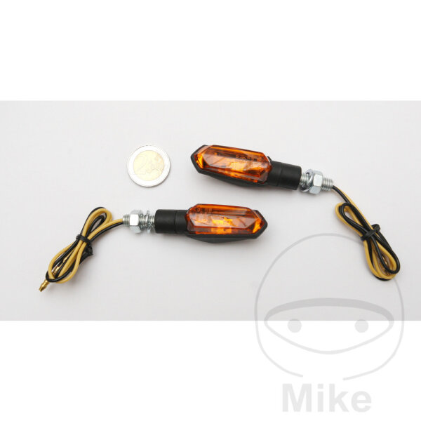 Mini turn signal pair JMP GEMSTONE test mark 12V 6W M8 connector