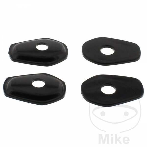 Turn signal mounting plate receptacle set black for Suzuki DR-Z GSF GSX-R SV