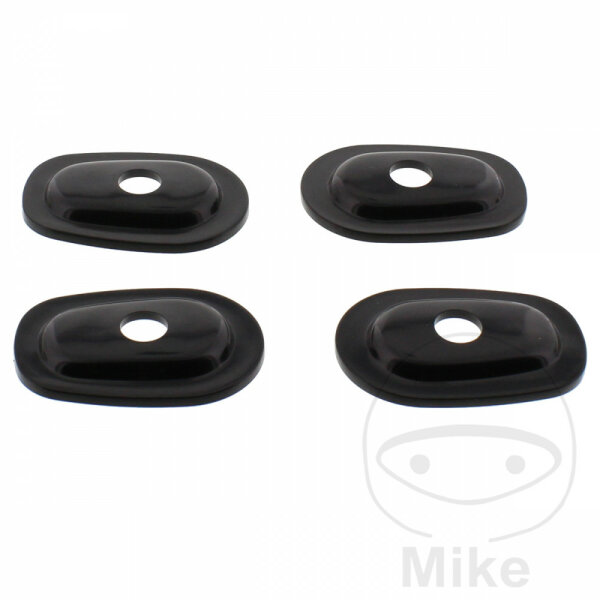Set di montaggio indicatori di direzione nero per Yamaha FJR FZS YZF