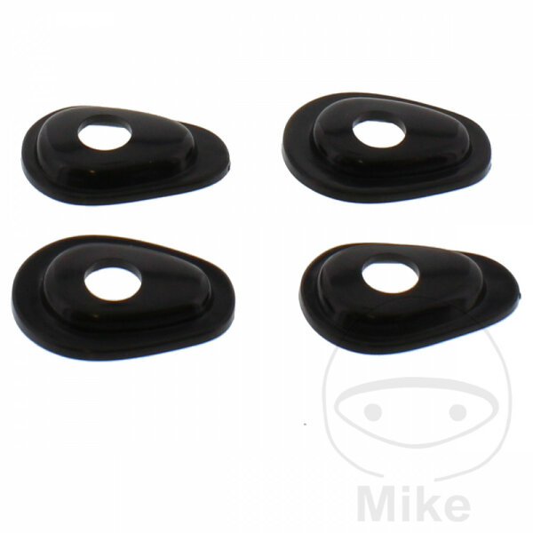 Set di montaggio indicatori di direzione nero per Honda CB CBX Yamaha FZ6 TDM