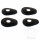 Set di montaggio indicatori di direzione nero per Honda CB CBX Yamaha FZ6 TDM