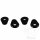 Blinker Aufnahme Adapterplatte Satz Alu 38.2x26.x mm schwarz