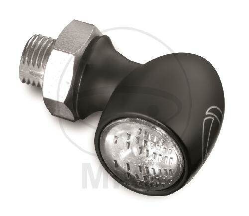 Indicatore Kellermann Bullet Atto nero connettore M5 LED